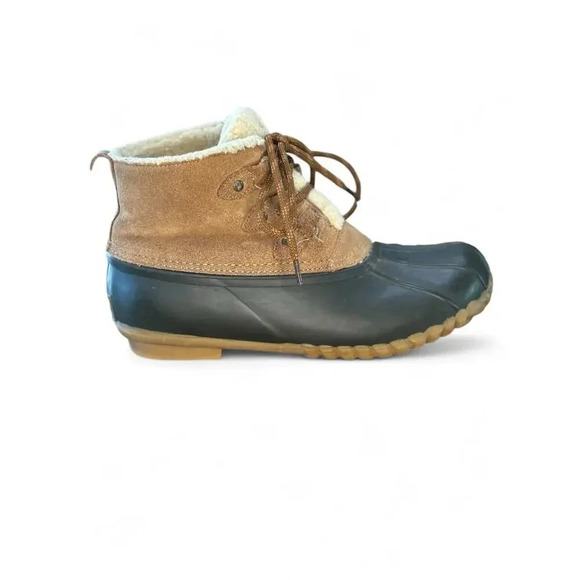 Sporto Quack Women's Duck Boots Ankle Rubber Leather 8M - Picture 6 of 11